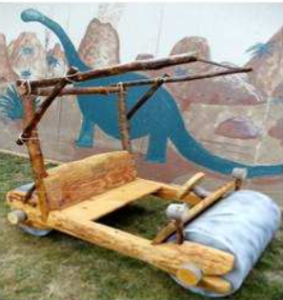 The Flintstone Mobile at the Rice Northwest Museum of Rocks and Minerals Summer Festival.