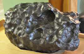 Gibeon Meteorite at the Rice Northwest Museum of Rocks and Minerals.
