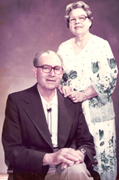 Richard and Helen Rice - founders of the Rice Northwest Museum of Rocks and Minerals - circa 1980s.