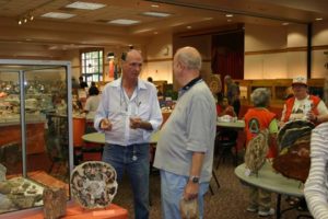 Walt Wright expert on petrified wood - courtesy of North Orange County Gem and Mineral Society.