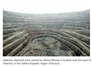 photo of deep open pit mine