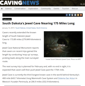 Jewel Cave Growing