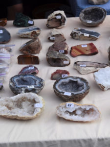 Geode half on display at vendor's booth.