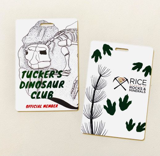 Tucker's Dinosaur Club Members Badge